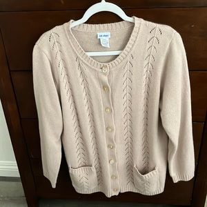 VICKY WAYNE VINTAGE CARDIGAN SWEATER SIZE L